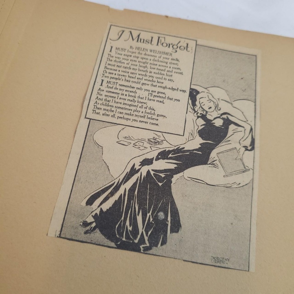 Antique Scrapbook 1930 1940s Little Women Katherine Hepburn Poems Poetry Vintage - Picture 4 of 16